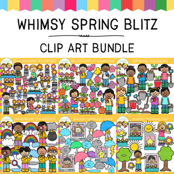 Preview of Spring Clip Art Blitz Bundle