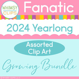 Whimsy Clips Fanatic Assorted Clip Art YEARLONG GROWING Bundle