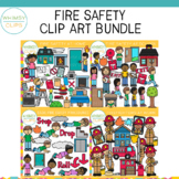 Fire Safety Procedures and Firefighter Clip Art Bundle