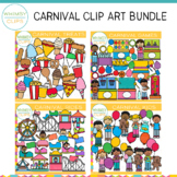 Kids, Foods, Rides and Games Carnival Theme Clip Art Bundle