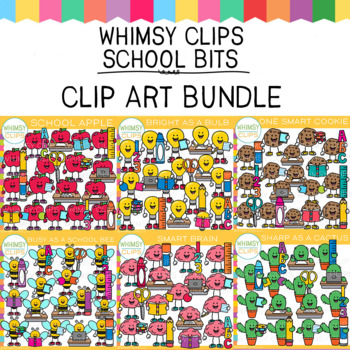 Preview of Whimsy Clips School Bits Clip Art Bundle