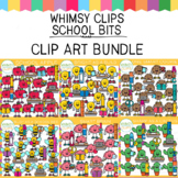 Whimsy Clips School Bits Clip Art Bundle