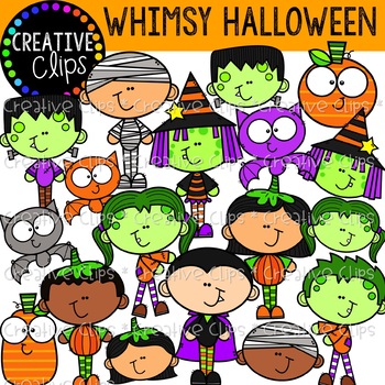 Whimsy Halloween Clipart {Creative Clips Clipart} | TPT