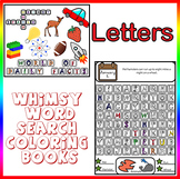 Daily Kids Facts, Letters word search coloring printable p