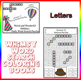Weird and Wonderful Holidays, Letters – word search colori