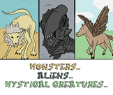 Monsters, Aliens, and Mystical Creatures, 365 word search 