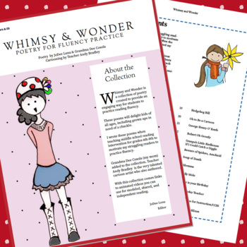 Preview of Whimsy and Wonder Poetry for Fluency Practice and Nouns Activities and Lessons