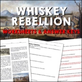 Whiskey Rebellion Early American Republic Reading Workshee