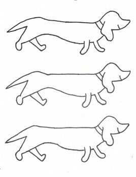 dog outline printable