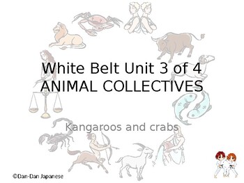 Preview of White Belt Unit 3 of 4  Animal Collective; Kangaroo & Crab