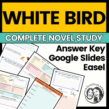 Preview of White Bird by R.J. Palacio - Printable + Digital Novel Study
