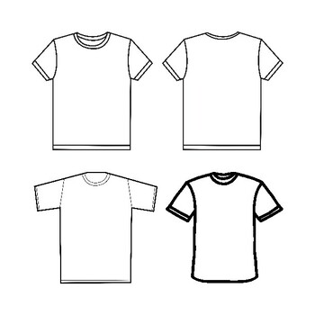 White Blank T-shirt Template - Clip Art by brahim UOHOH | TPT