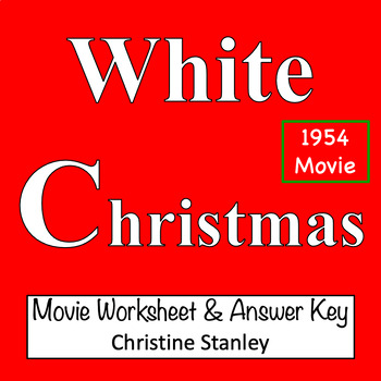 Preview of White Christmas ♫ ♫  Movie Worksheet + Answer Key