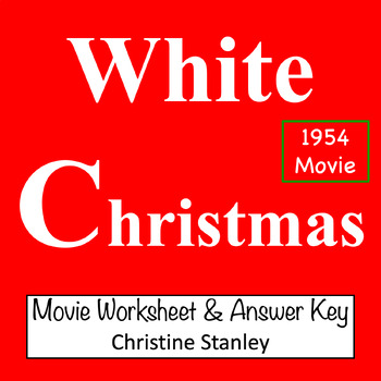 Preview of White Christmas ♫ ♫  Movie Worksheet + Answer Key