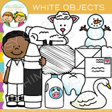 White Color Objects Clip Art