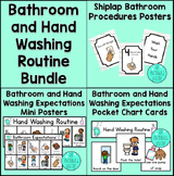 White Shiplap Bathroom and Hand Washing Procedure Bundle |