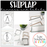 White Shiplap Farmhouse Banners and Labels