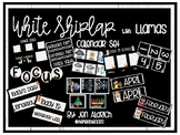 White Shiplap and Llamas Calendar Set (FREE weather graph 