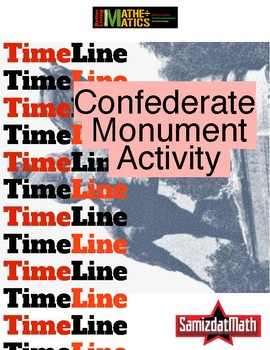 Preview of White Supremacy and Confederate Monuments Timeline Activity