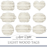 White Wood tags clip art Scrapbook printable wedding frame