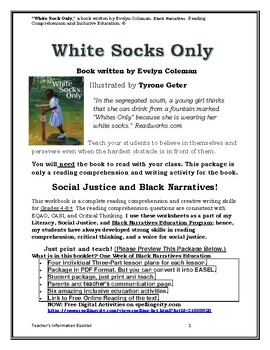 Preview of White Socks Only by Evelyn Coleman: Black Narratives and Inclusive Education