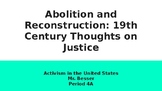 White vs. Black Abolitionists in the 19th Century (PowerPoint)