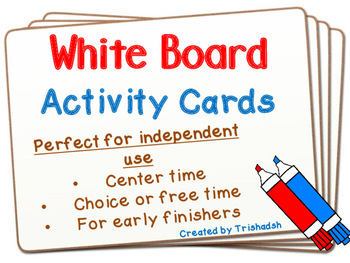 Preview of Whiteboard Activity Cards