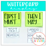 Whiteboard Display [First I Must...Then I May...]