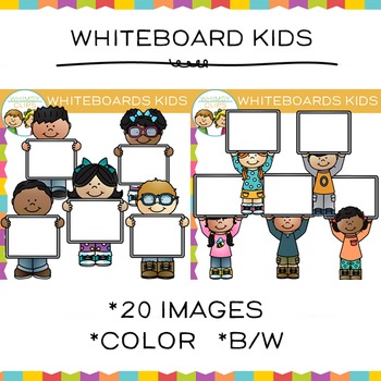Preview of Whiteboard Kids Clip Art