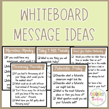 classroom whiteboard ideas