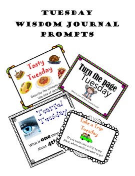 Preview of Whiteboard of Wisdom Prompts - Tuesday