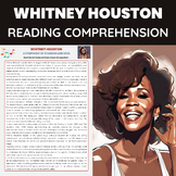 Whitney Houston Reading Comprehension Worksheet | Pop Music