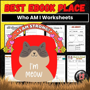 Preview of Who AM I Worksheets for First Day of School