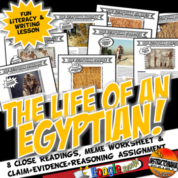 Preview of Who Am I? A Day in the Life of An Egyptian- Ancient Egypt History Lesson & Game
