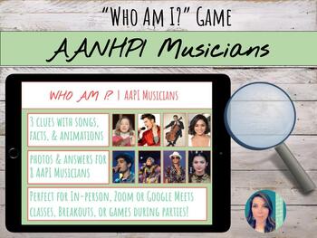 Preview of Who Am I? | AANHPI (AAPI) Musician Guessing Digital Game