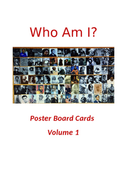 Preview of Who Am I? African American Poster Board Cards 5 x 7
