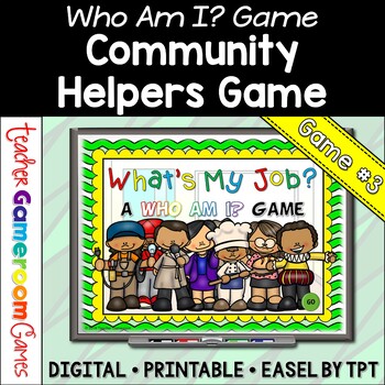 Preview of Who Am I? - Community Helpers Powerpoint Game #3