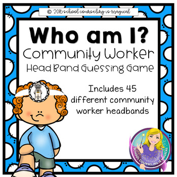 Preview of Who Am I? Community Worker Head Band Guessing Game