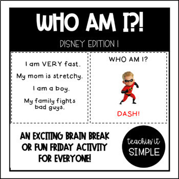 Preview of Who Am I? - Disney Edition I