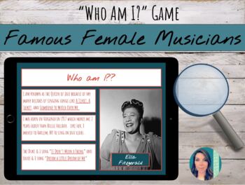 Preview of Who Am I? | Famous Female Musician Guessing Game