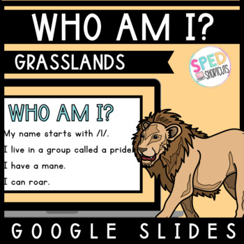 Who Am I? Grassland Animals Guessing Game by Accessible by Design