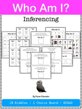 Preview of Who Am I? (Inferencing / Task Cards / BINGO / Riddles / Community Helpers)