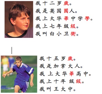 Preview of Who Am I? Interpersonal/ interpretive Chinese game