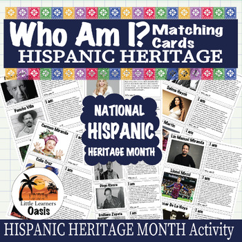 Preview of Who Am I? Matching Cards - "Hispanic Heritage Month Matching Cards" | Game