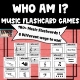 Who Am I? Music Flashcards and 6 Games for Choir, Band, Or