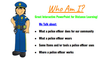 Preview of Who Am I? Police Officer Edition ~Interactive Power Point~