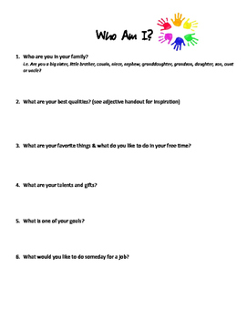 Who Am I Worksheets by Lessons from Linden | Teachers Pay Teachers