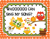 Who Can Sing My Song? - Singing Activity