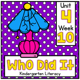 Who Did It? Benchmark Advance Kindergarten Supplemental Materials