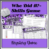 Who Did It? - Science Skills Mystery Game